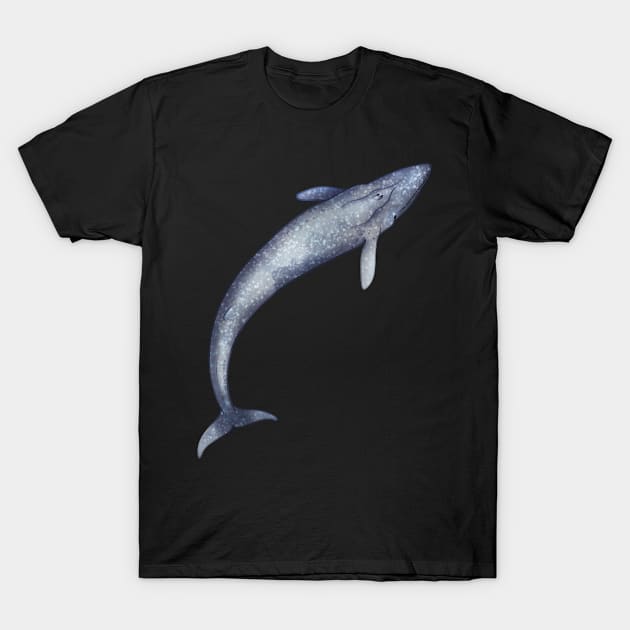 Cozy Blue Whale T-Shirt by Phoenix Baldwin